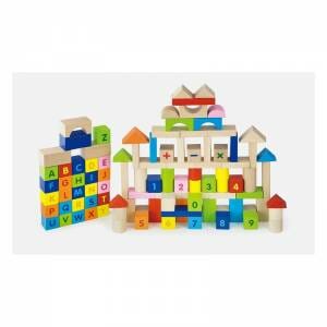 Set blocuri constructie colorate Alfabet si Numere